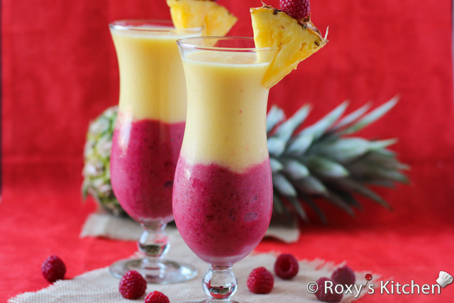 4-Ingredient Creamy Pineapple Berry Smoothie - Roxy's Kitchen