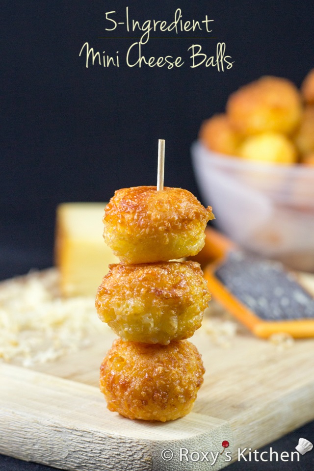 Mini Cheese Balls | Roxy's Kitchen #appetizer #cheese #mozarella #parmesan #fingerfood